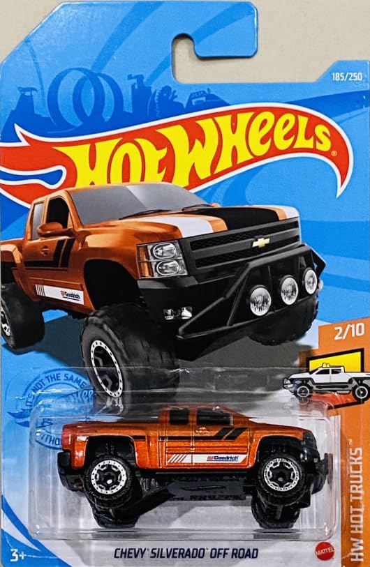 Amazon.com: Hot Wheels Chevy Silverado Off-Road [Orange], Hot